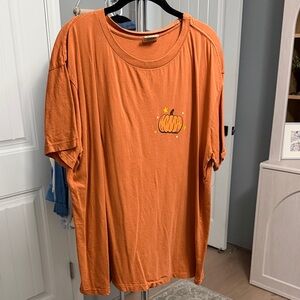Orange Pumpkin Graphic Tee